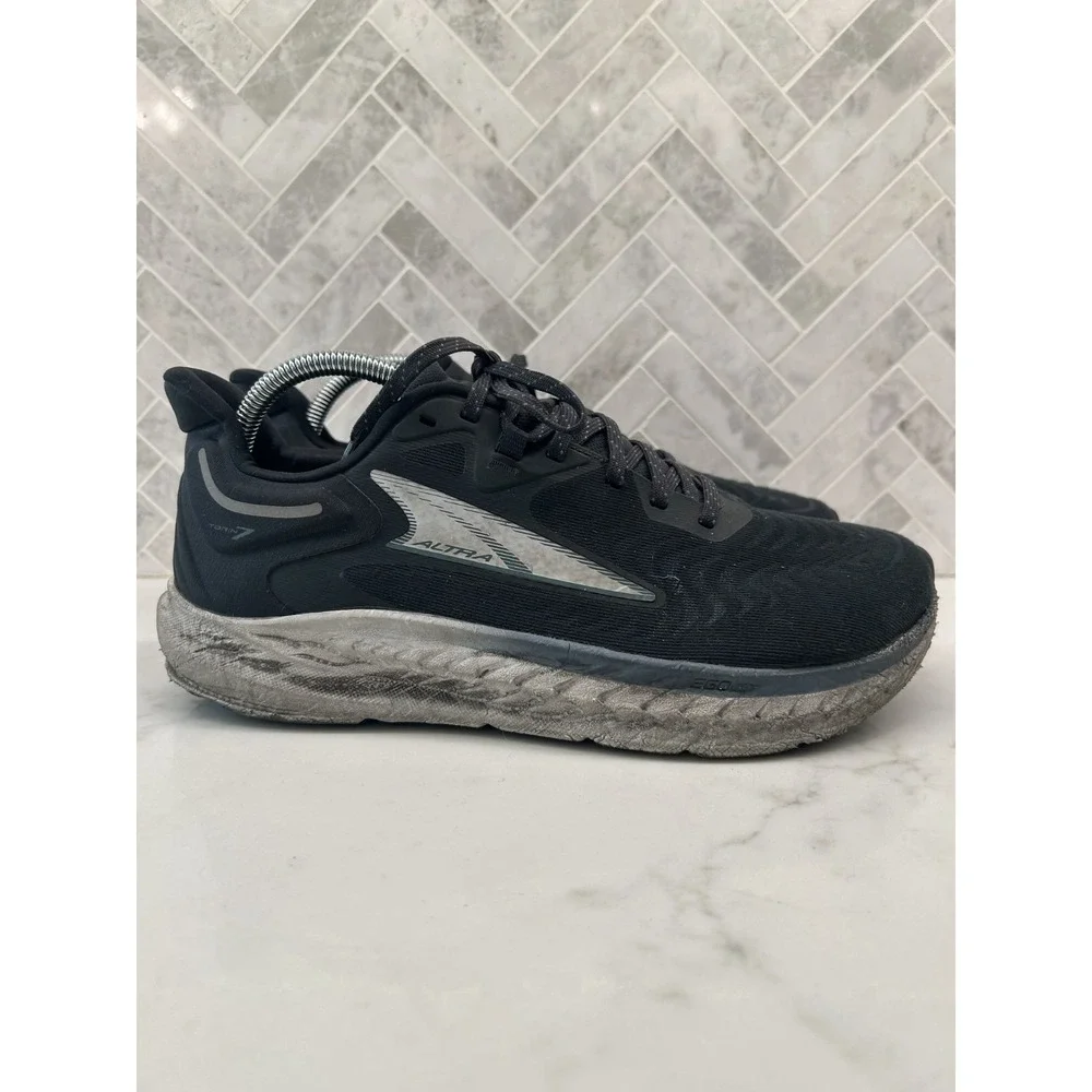 Altra Torin 7 Running Shoes‎ Mens Size 9 Black Sneakers Athletic Mesh Lace Up